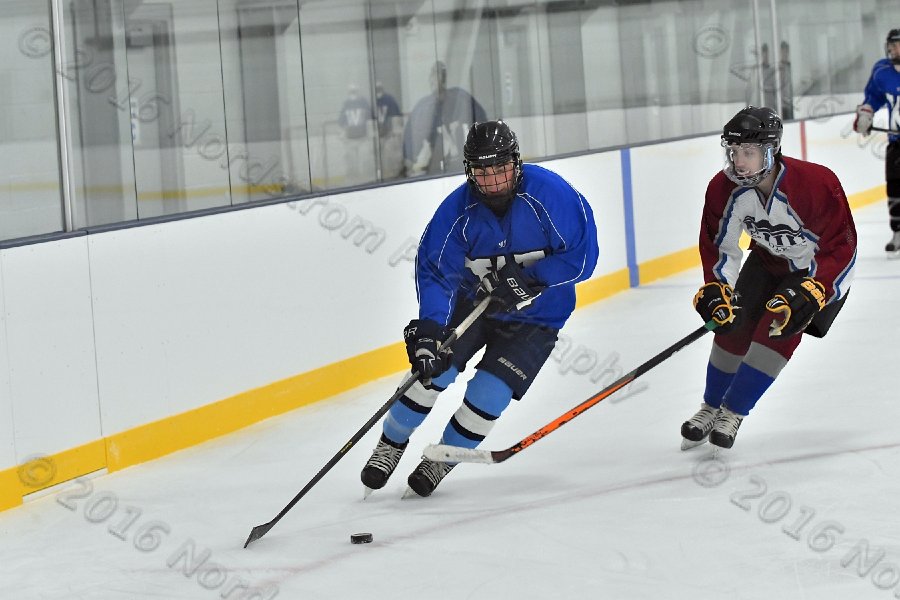 Wheaton College Men\'s Ice Hockey vs Middlesex Community College. - Photo By: KEITH NORDSTROM